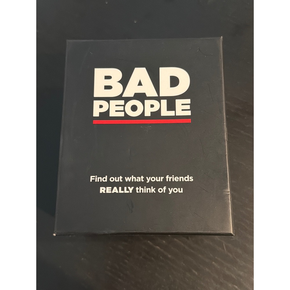 Bad People The Party Game You Probably Shouldnt Play Adult Card Game